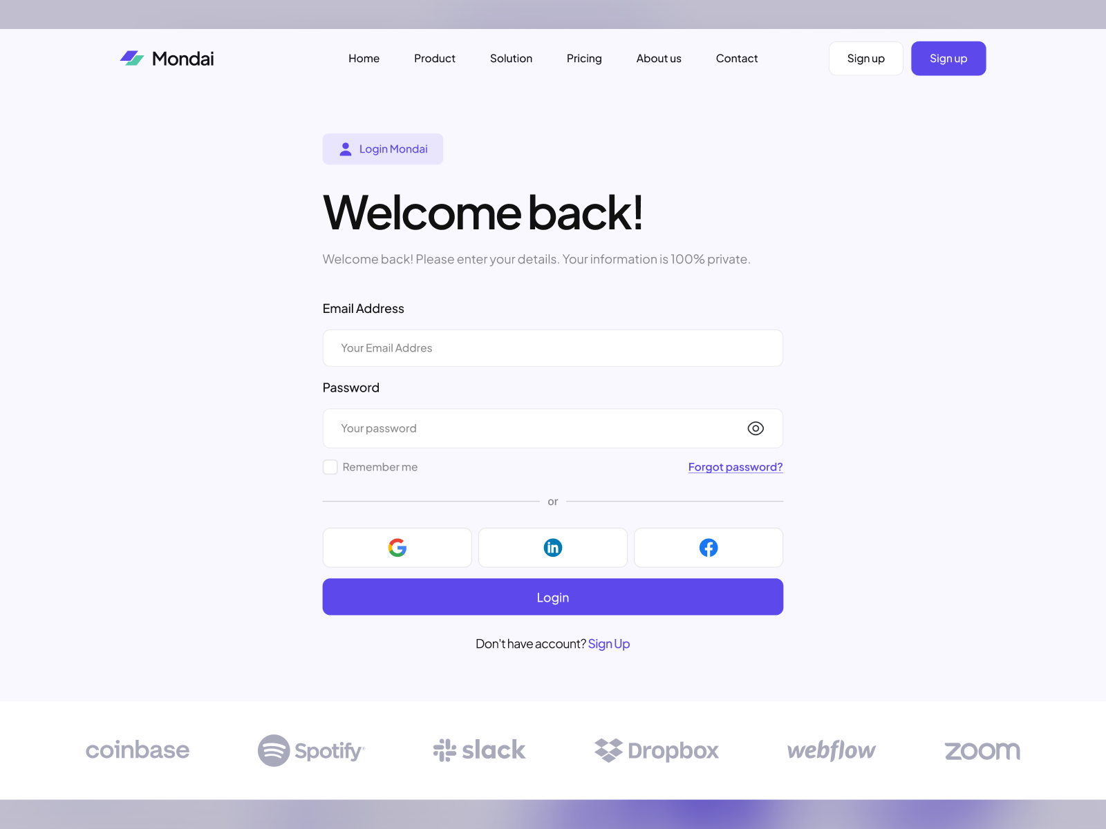 Login Form